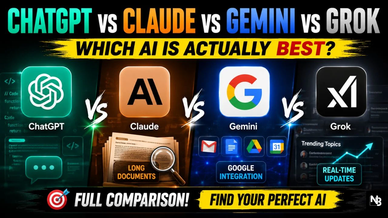 ChatGPT vs Claude vs Gemini vs Grok: Which AI Is Actually Best in 2026?