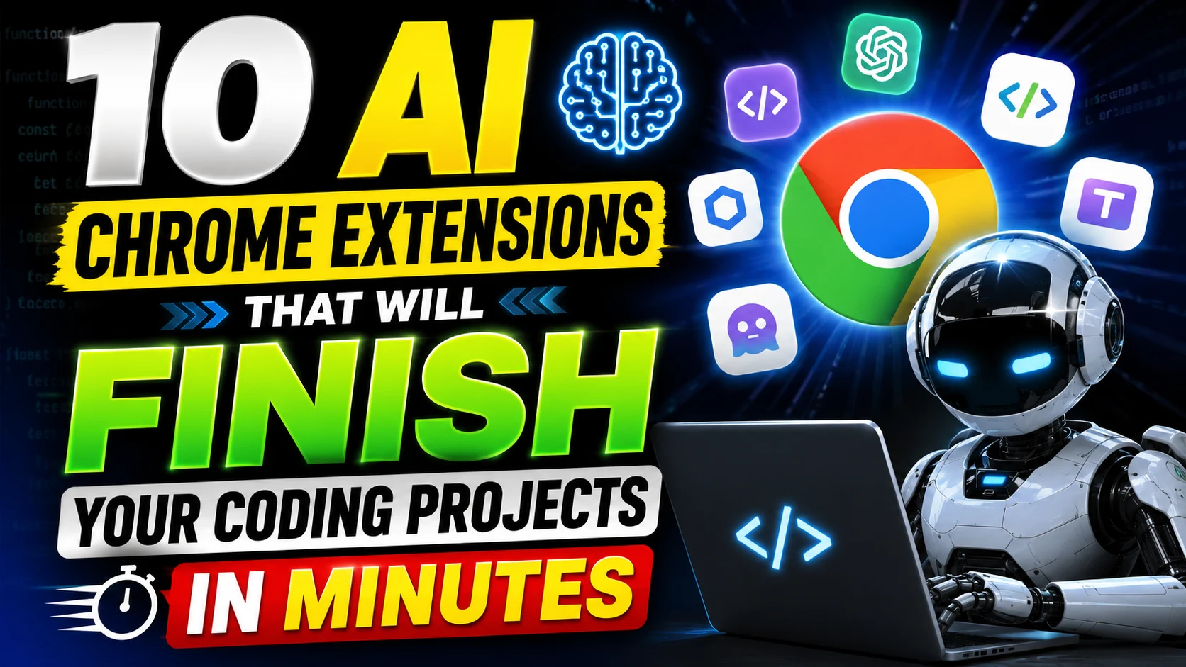 # 10 AI Chrome Extensions That Will Finish Your Coding Projects in Minutes Writing code isn't the hardest part of software development anymore—it is the friction in between. From hunting down elusive bugs to reviewing pull requests and deciphering dense documentation, developers lose countless hours to repetitive administrative tasks. But what if your browser could handle the heavy lifting for you? In 2026, artificial intelligence has evolved beyond standalone chat interfaces and integrated directly into the tools we use most: our web browsers. By embedding lightweight, specialized AI extensions into Google Chrome, developers can automate mundane chores, catch logic errors instantly, and ship products at unprecedented speeds. Whether you are a frontend engineer building complex user interfaces or a backend developer managing massive databases, these tools are designed to streamline your workflow. Here are the 10 best AI-powered Chrome extensions that every developer needs to install right now. ## 1. Gemini Nano in DevTools: The On-Device Debugger Google has natively integrated Gemini Nano directly into Chrome's DevTools. This means you get AI-assisted debugging suggestions right inside your console. Because it relies entirely on on-device processing, your queries never leave your machine—completely eliminating network latency and corporate privacy concerns. With over 13,000 developers having joined its early preview program, it is quickly becoming the industry standard for diagnosing CSS conflicts and complex layout issues in real-time. ## 2. Qodo Merge (formerly CodiumAI): The Automated PR Reviewer Waiting for a human to review your pull requests can create massive workflow bottlenecks. Qodo Merge acts as an autonomous reviewer by providing AI-powered code analysis directly inside GitHub. Boasting a stellar 4.9-star rating, this extension detects logic errors, security vulnerabilities, and null reference risks before a human ever has to look at the code. ## 3. Grepper: The Instant Code Snippet Engine Stop endlessly scrolling through forums looking for the right syntax. Grepper integrates seamlessly into your browser and displays top-voted code snippets directly at the top of your Google search results. Whether you are troubleshooting an obscure Python error or learning a new React hook, it drastically cuts down the time spent searching for solutions by pulling from a vast community-driven database. ## 4. BrowserAgent: The Local Browser Automator Testing web applications just got exponentially easier. BrowserAgent is a privacy-first Chrome extension that runs cost-free, local AI agents to execute browser tasks automatically. You can instruct it to click, type, navigate, and scrape data without relying on expensive cloud APIs. For developers needing to automate repetitive UI testing workflows hands-free, it is an absolute game-changer. ## 5. Sider: The Ultimate Model Switcher Why settle for one AI model when you can have the best of all worlds? Sider adds a persistent sidebar to Chrome that lets you instantly switch between top-tier models like GPT, Claude, Gemini, and DeepSeek. This is invaluable for power users who want to run the exact same coding prompt through multiple engines to compare logic, evaluate architectural suggestions, or find the most optimized algorithm. ## 6. HARPA AI: The Web Automation Powerhouse HARPA AI essentially turns any webpage into a structured data source. It scrapes, summarizes, and automates web tasks using simple prompt-driven commands. If you need to quickly extract tabular data from dense API documentation or monitor a competitor's tech stack for changes, HARPA AI acts as your no-code automation assistant, saving hours of manual data entry. ## 7. Merlin: The Page-Aware Explainer Merlin is a page-aware AI that travels with you across the web, understanding the precise context of the page you are currently viewing. If you highlight a complex block of legacy code on GitHub, Reddit, or a personal blog, Merlin can instantly explain what it does, rewrite it in another programming language, or suggest optimizations for better performance. ## 8. ChatGPT for Google: The Search Enhancer This extension works in tandem with your standard Google searches, providing an AI-generated response alongside traditional web links. For developers, it means getting tailored, context-aware answers to complex queries without having to open a separate tab or application. It seamlessly bridges the gap between traditional research and generative AI support. ## 9. Compose AI: The Documentation Wizard Writing documentation, commit messages, and update emails is often the most dreaded part of a developer's day. Compose AI autocompletes your sentences and accelerates drafting directly in any text field. It helps you generate high-quality prose quickly, ensuring your GitHub readmes and release notes are professional, clear, and comprehensive. ## 10. daily.dev: The AI-Curated News Feed Staying updated on the rapidly evolving tech landscape can feel like a full-time job. The daily.dev extension replaces your standard new tab page with a personalized, AI-driven feed of developer news and tutorials. With over 2,800 reviews and a 4.8/5 rating, it filters out the noise and curates high-quality content based strictly on your specific programming interests and tech stack. ## The Bottom Line The era of the "lone wolf" developer manually typing every line of code and digging through endless documentation is rapidly coming to an end. Today, developer productivity is defined by how effectively you leverage AI tools to eliminate friction and focus on creative, high-level problem-solving. **Your Next Step:** Do not overwhelm yourself by installing all 10 extensions at once. Pick just two from this list—like **Grepper** for instant syntax answers and **Qodo Merge** for automated PR reviews—and integrate them into your workflow this week. You will quickly wonder how you ever managed your coding projects without them.