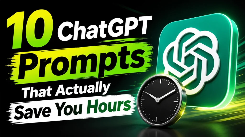 "10 ChatGPT Prompts That Actually Save You Hours"