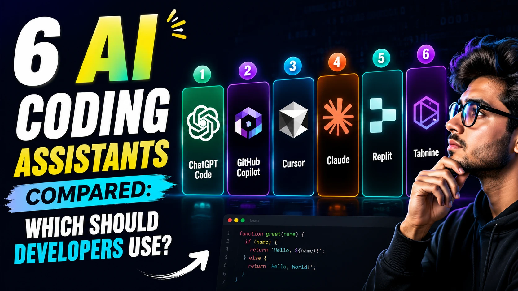 "6 AI Coding Assistants Compared: Which Should Developers Use?"