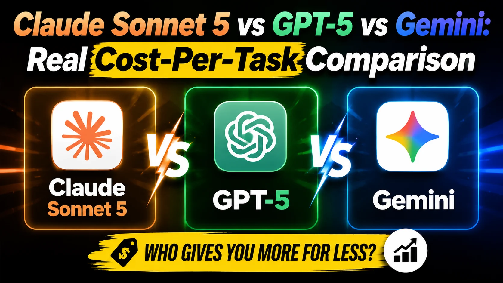 "Claude Sonnet 5 vs GPT-5 vs Gemini: Real Cost-Per-Task Comparison"