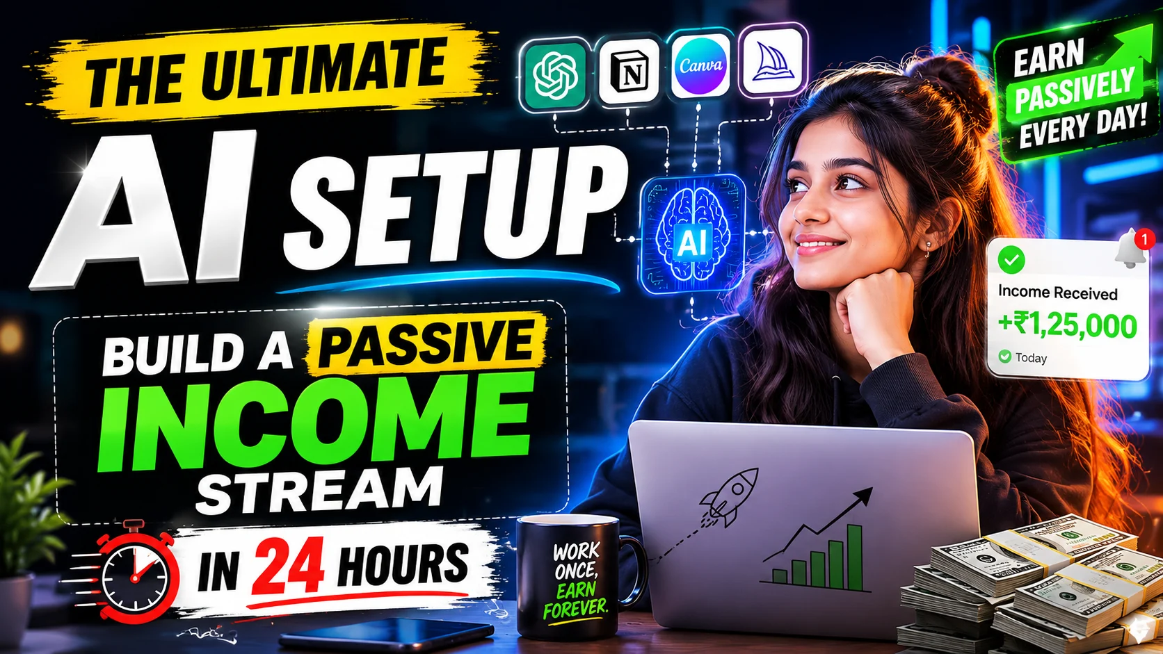 The Ultimate AI Setup: Build a Passive Income Stream in 24 Hours
