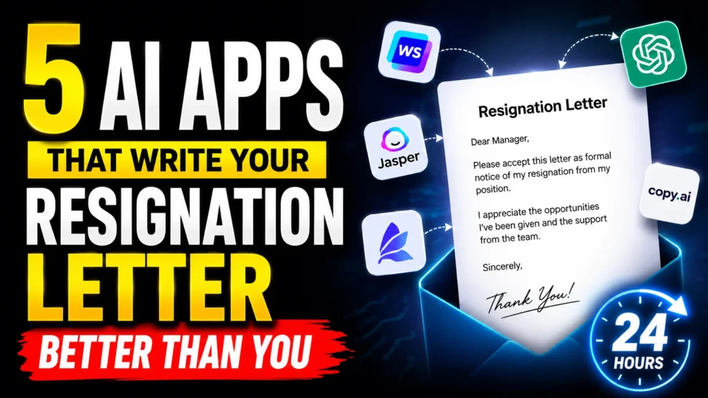 5 AI Apps That Write Your Resignation Letter Better Than You