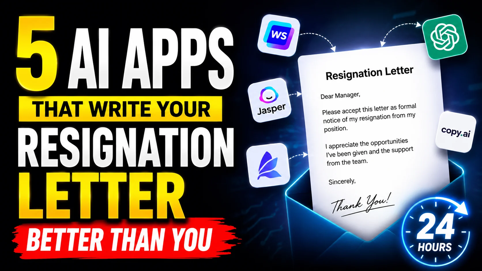 5 AI Apps That Write Your Resignation Letter Better Than You