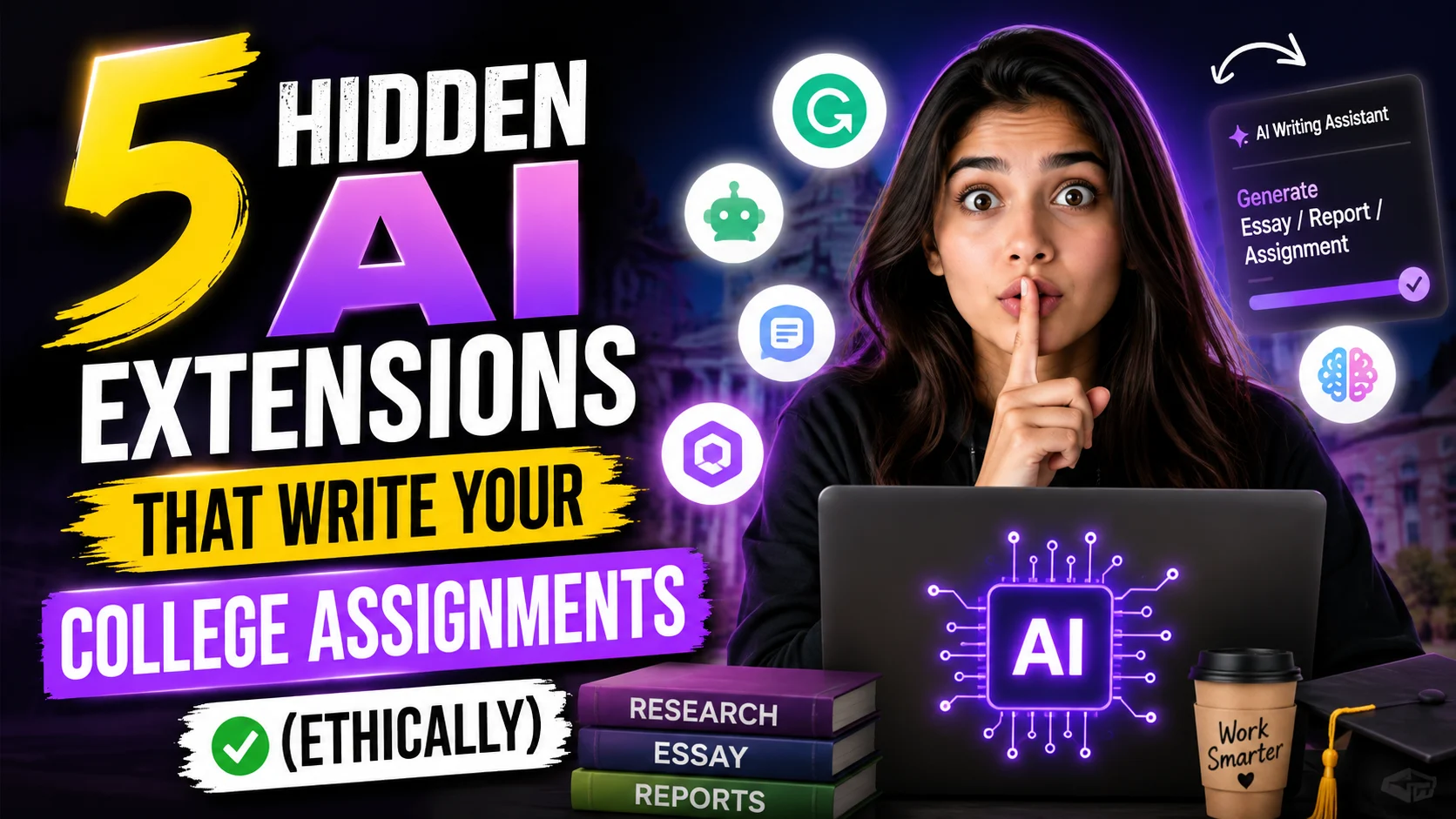 5 Hidden AI Extensions That Write Your College Assignments (Ethically)