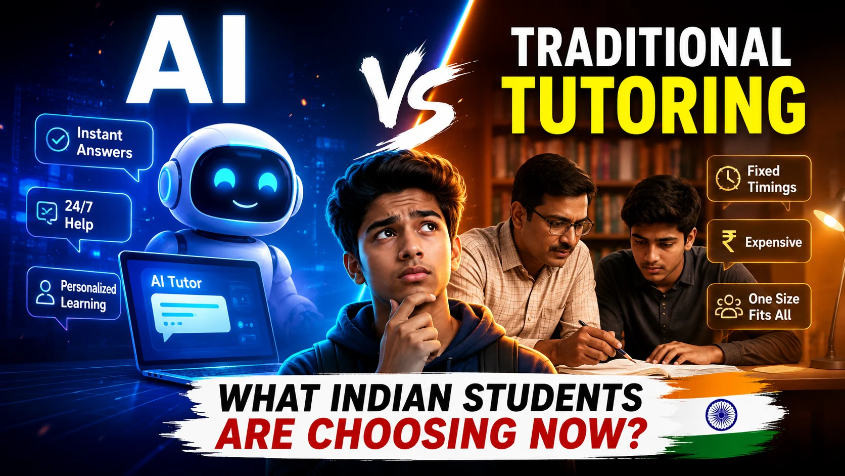 AI vs Traditional Tutoring: What Indian Students Are Choosing Now