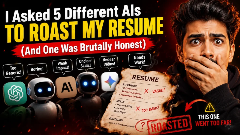 I Asked 5 Different AIs to Roast My Resume (And One Was Brutally Honest)