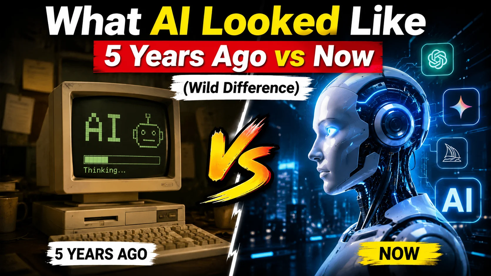 "What AI Looked Like 5 Years Ago vs Now (Wild Difference)"