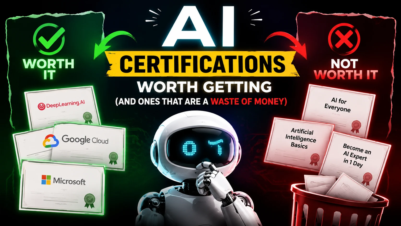 AI Certifications Worth Getting (And Ones That Are a Waste of Money)"